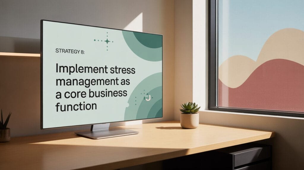 Strategy 8: Implement Stress Management as a Core Business Function