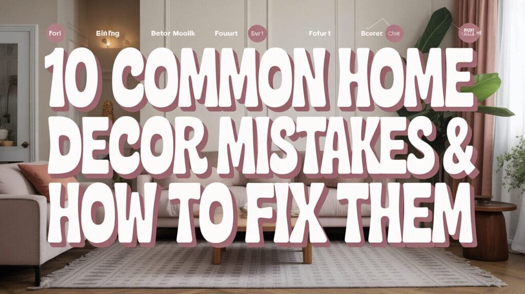 10 Common Home Decor Mistakes & How to Fix Them