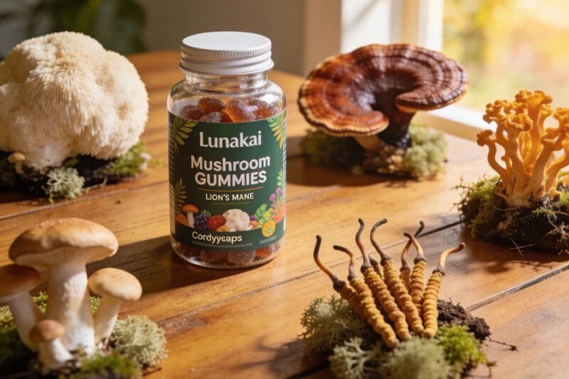 Lunakai USA Made Super Mushroom Gummies for Adults