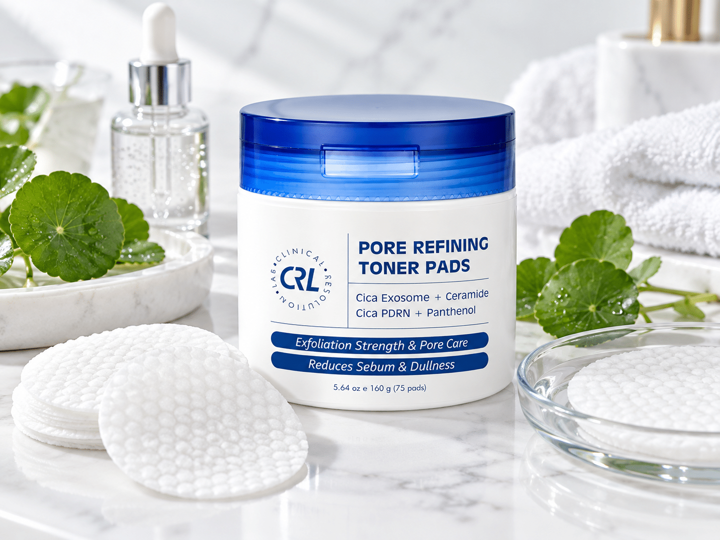 Clinical Resolution Exfoliating Toner Pads 75-count AHA BHA review illustration